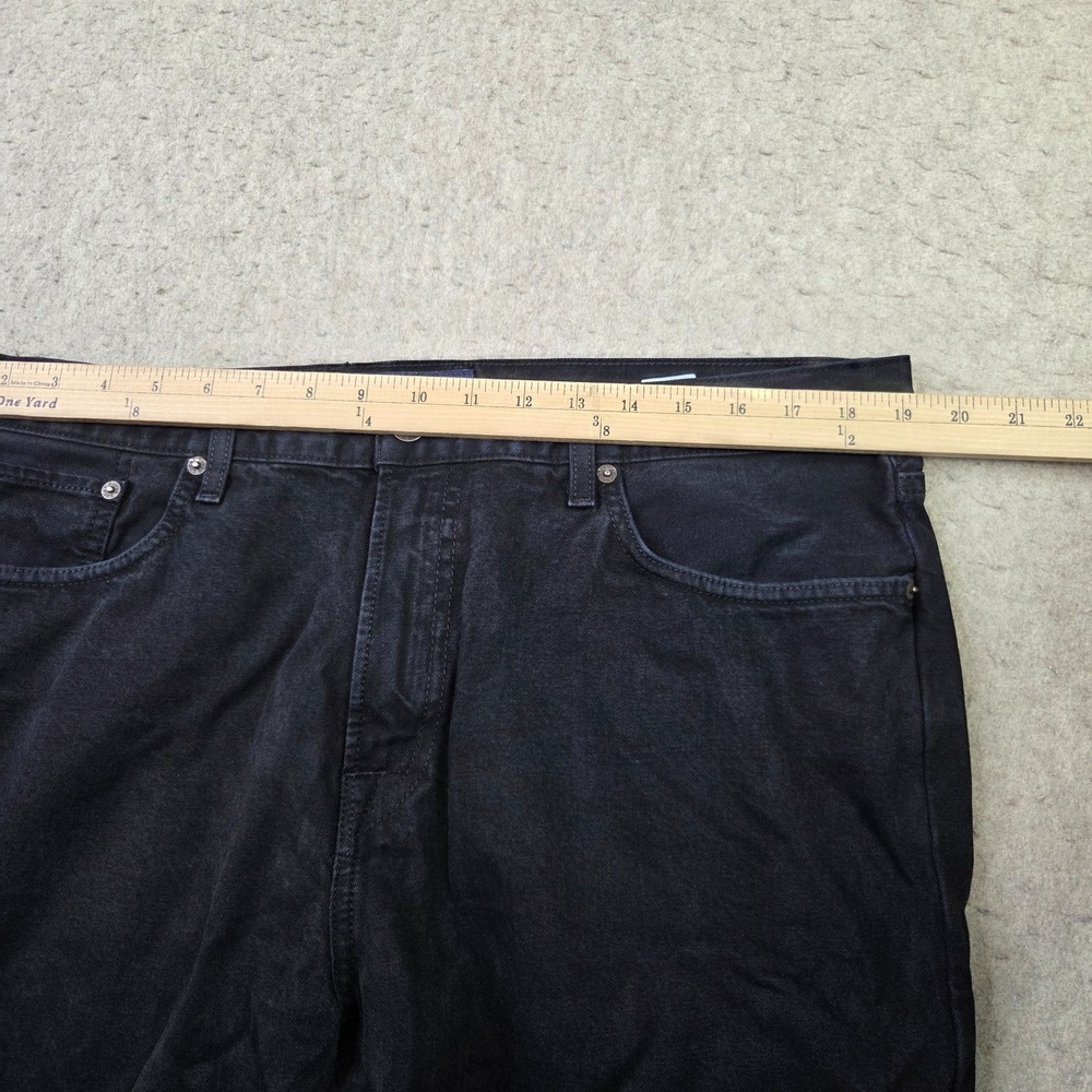 Lucky Brand 329 Classic Straight Jeans Mens 38x28 Black Stretch Denim - Picture 11 of 15